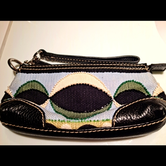 Isabella Fiore leather and beaded tapestry wristlet - Picture 2 of 6